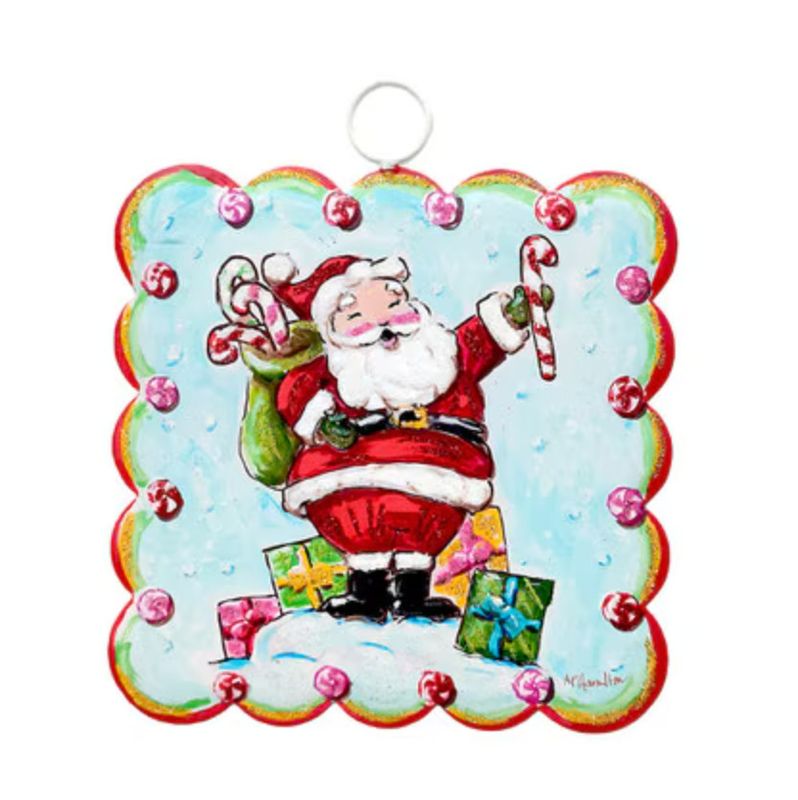 Round Top© Attachment | Mini Hamilton Scallop Belly Laugh Santa with Gifts