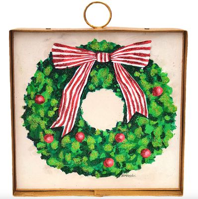 Round Top© Attachment | Mini Gallery Green Wreath Red Balls