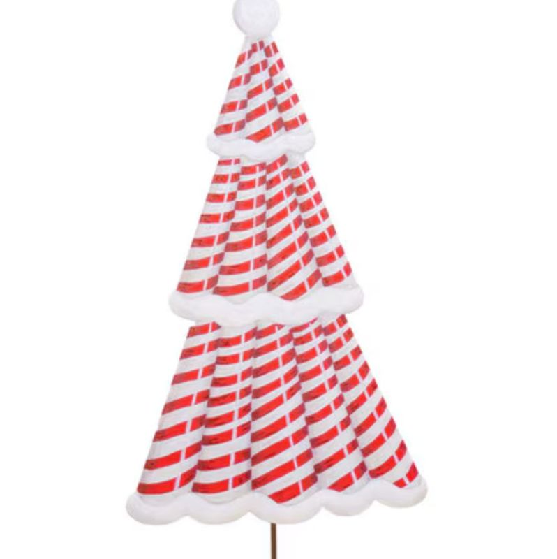 Round Top© Stake | Candy Cane Christmas Tree