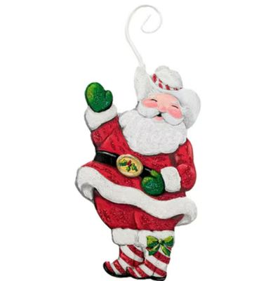 Round Top©  Ornament | HoHoHo Cowboy Santa