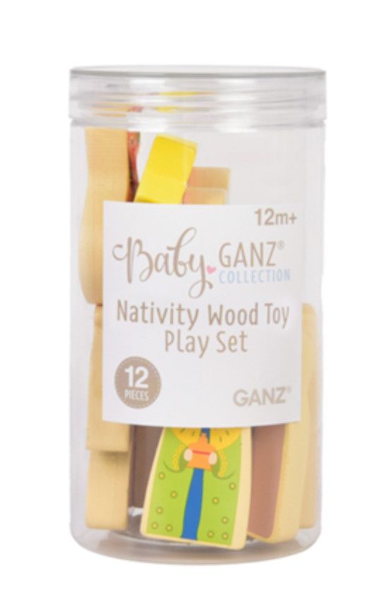 Nativity Wood Toy Play Set 12pc