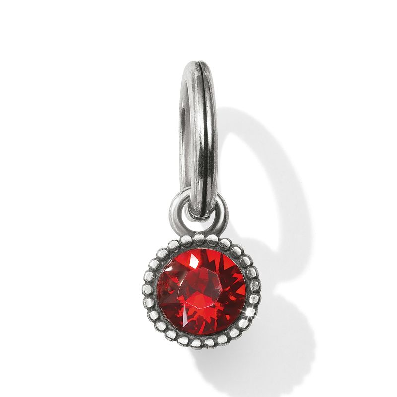 July Light Siam Glitz Birthstone Amulet