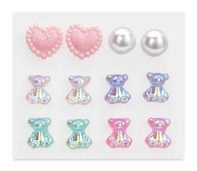 Beary Sweet Stick On Earrings