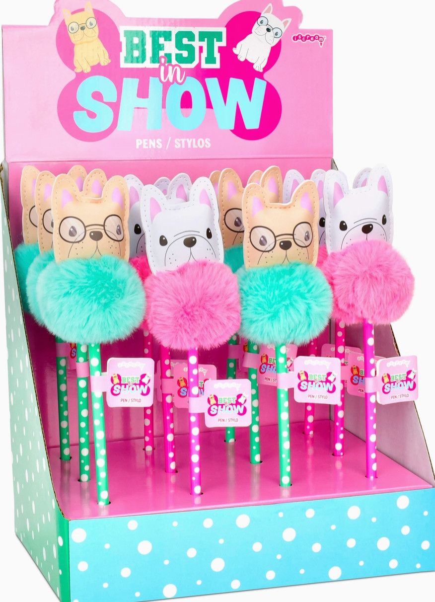 Dog Pen with Pink Pom