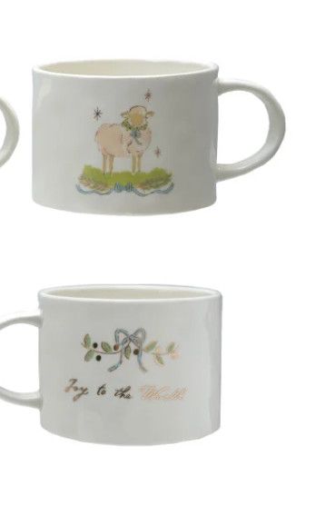 Stoneware Nativity Mug | Joy to the World