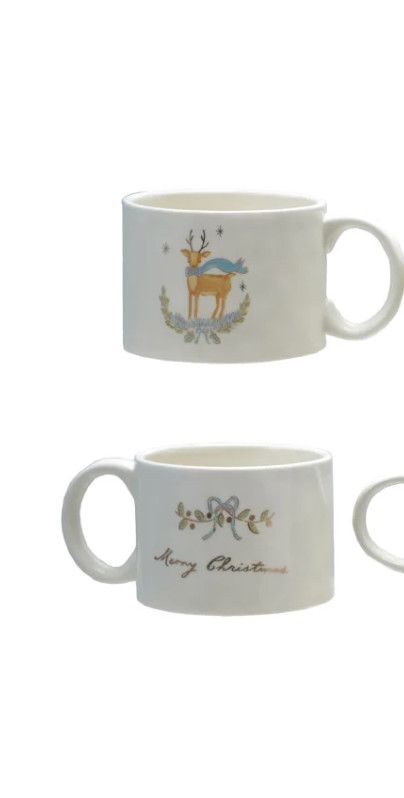 Stoneware Nativity Mug | Merry Christmas