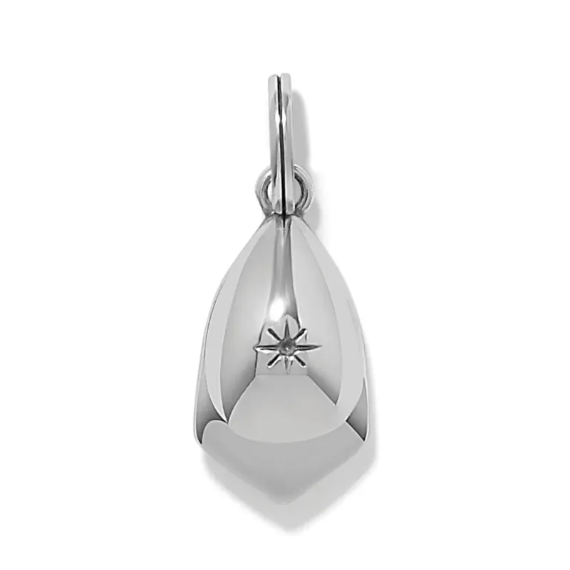 Zella Amulet Silver Clear Crystal