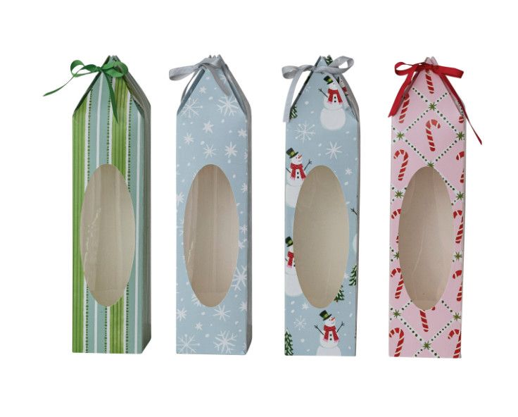 Wine Gift Box with Window | Snowflake