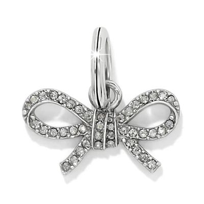 Illumina Bow Charm Clear Stones