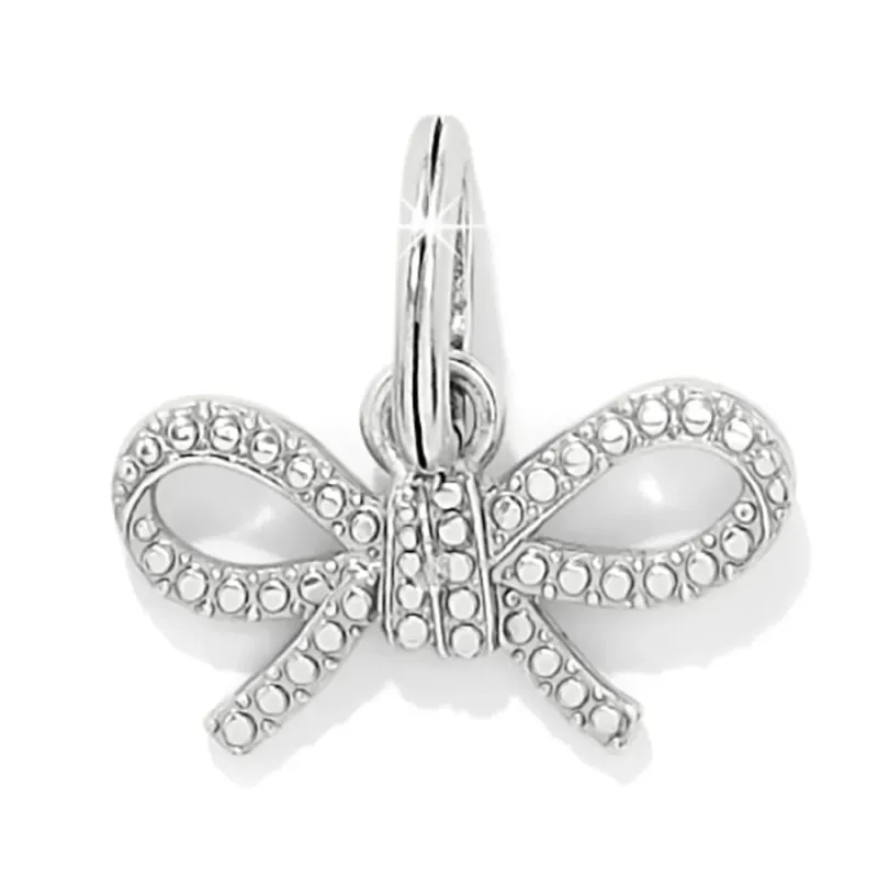 Illumina Bow Charm Clear Stones