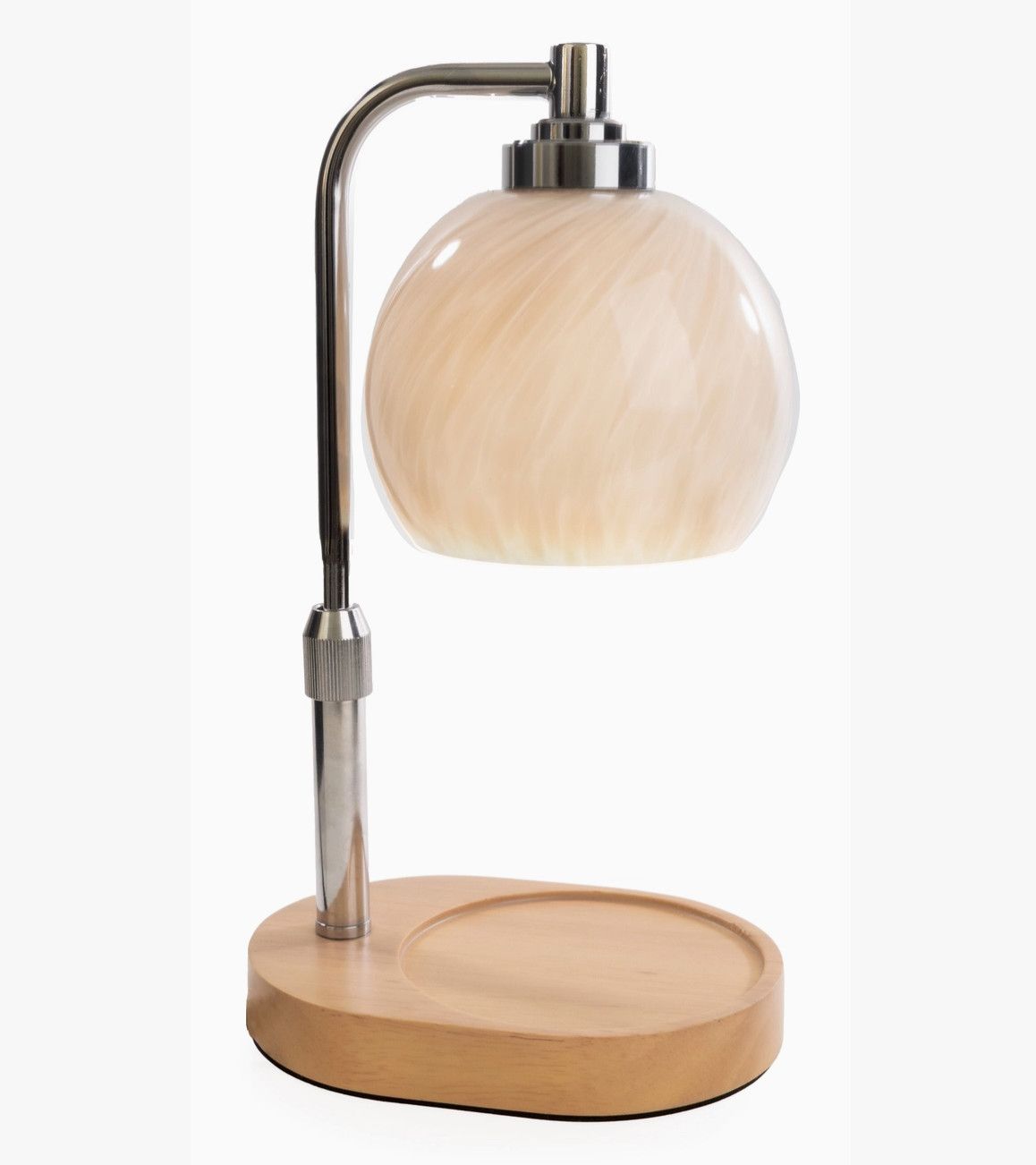 Candle Warmer Lamp | Swirl Blown Glass