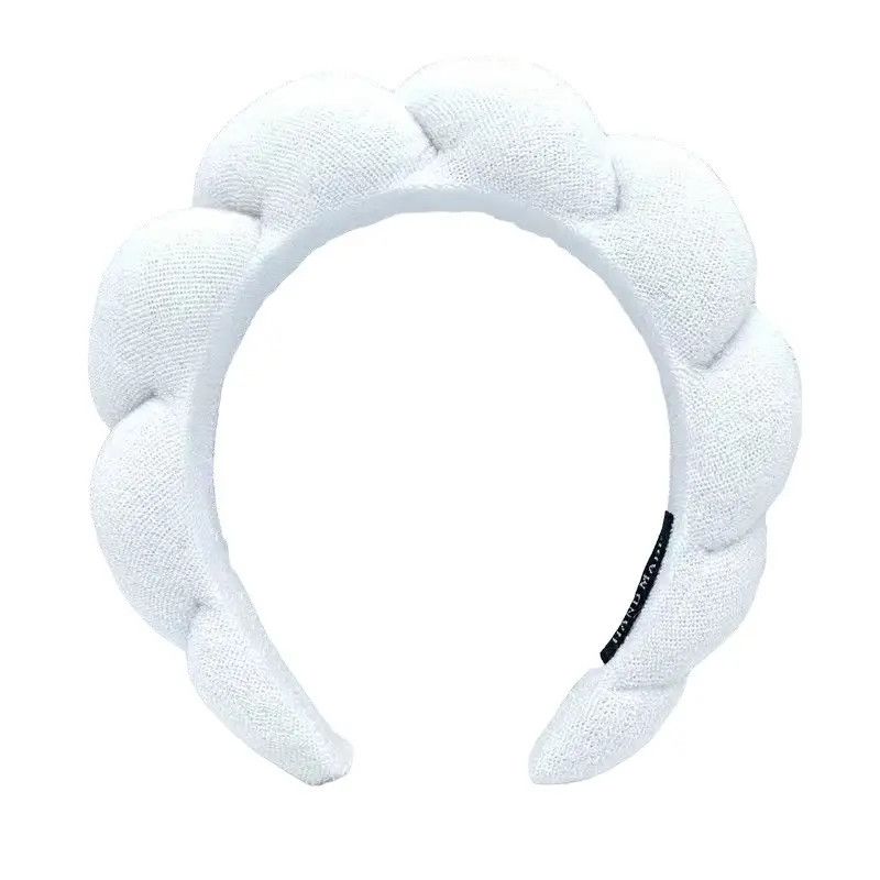 Terrycloth Spa Headband, Color: White