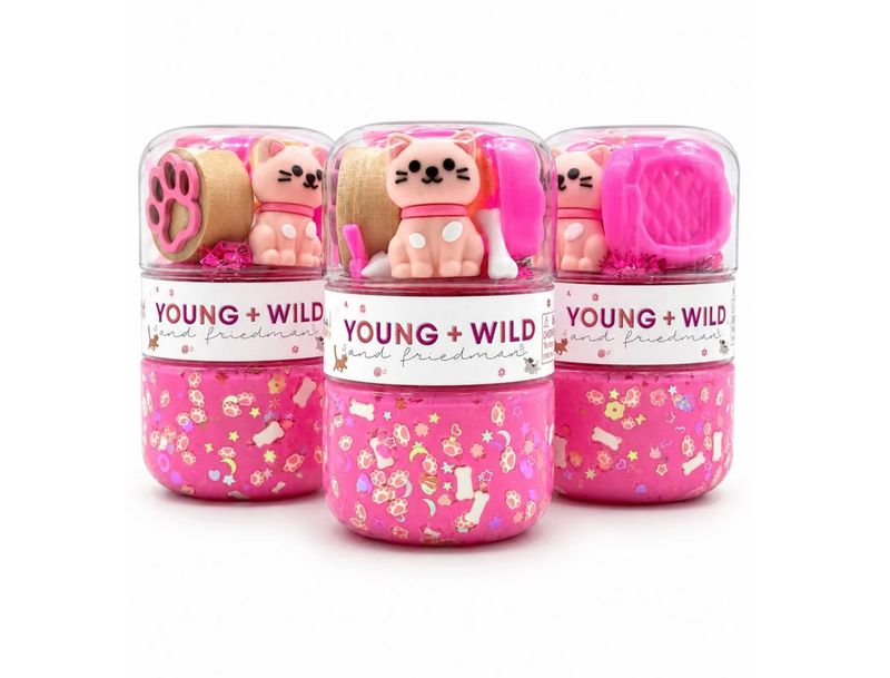 Young + Wild and Friedman Grab &amp; Go Dough Jar | Pink Pet Shop