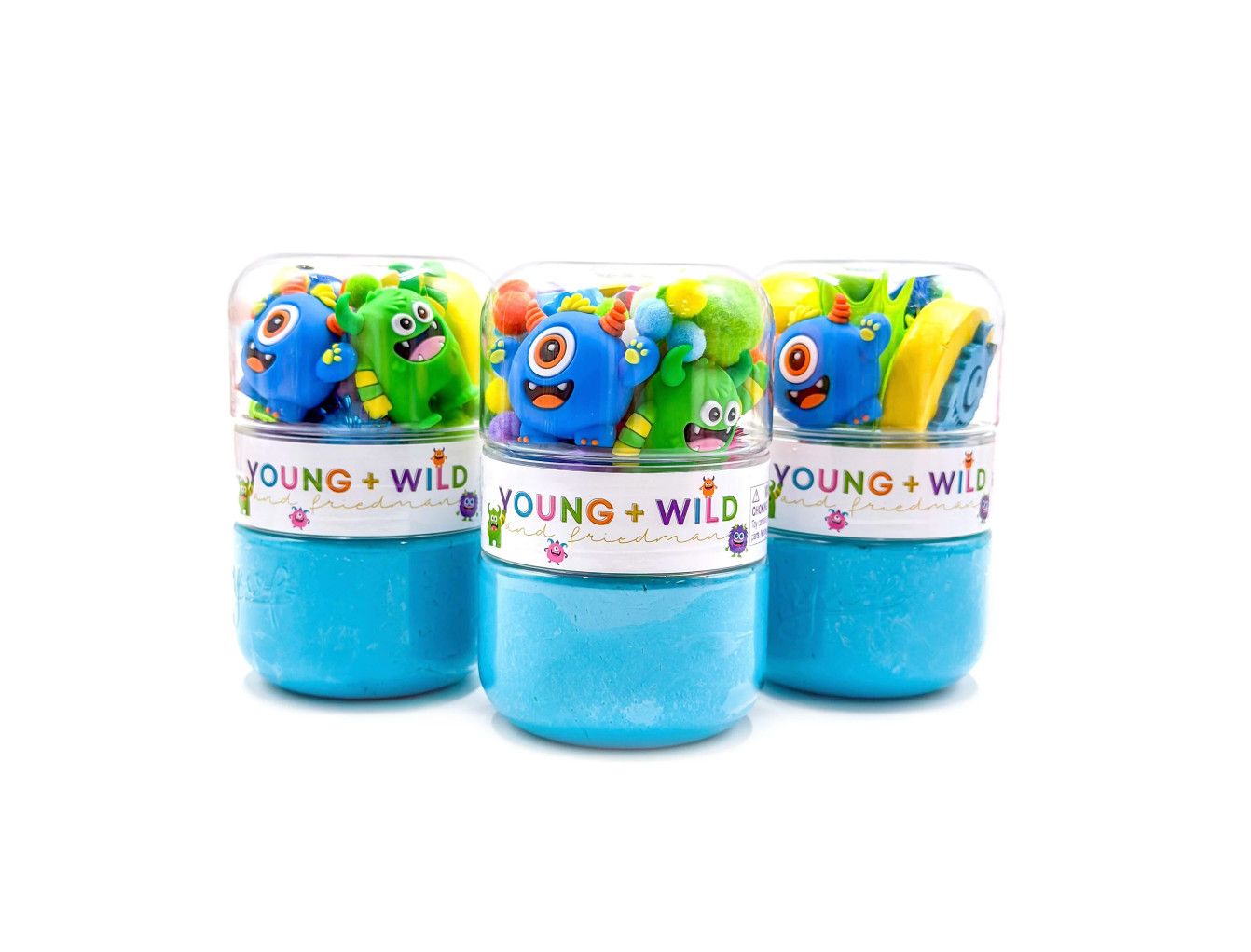 Young + Wild and Friedman Grab &amp; Go Dough Jar | Colorful Monster