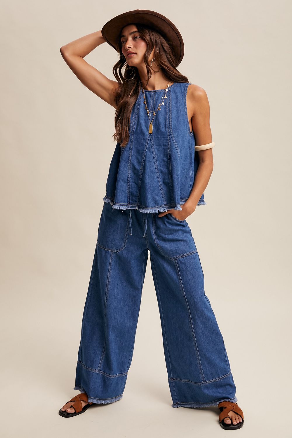The Waylon Washed Denim Set, Size: S