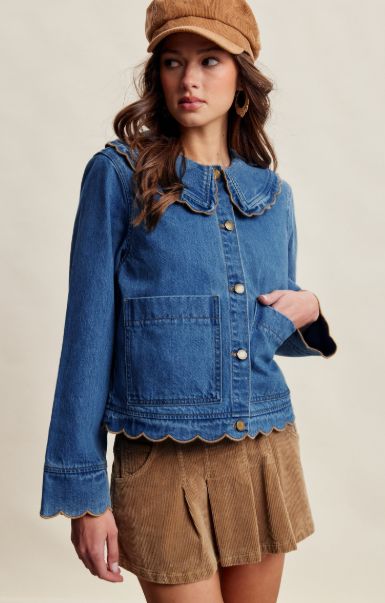The Sloan Scalloped Jacket