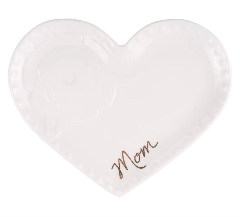 Mom Flower Heart Trinket Tray