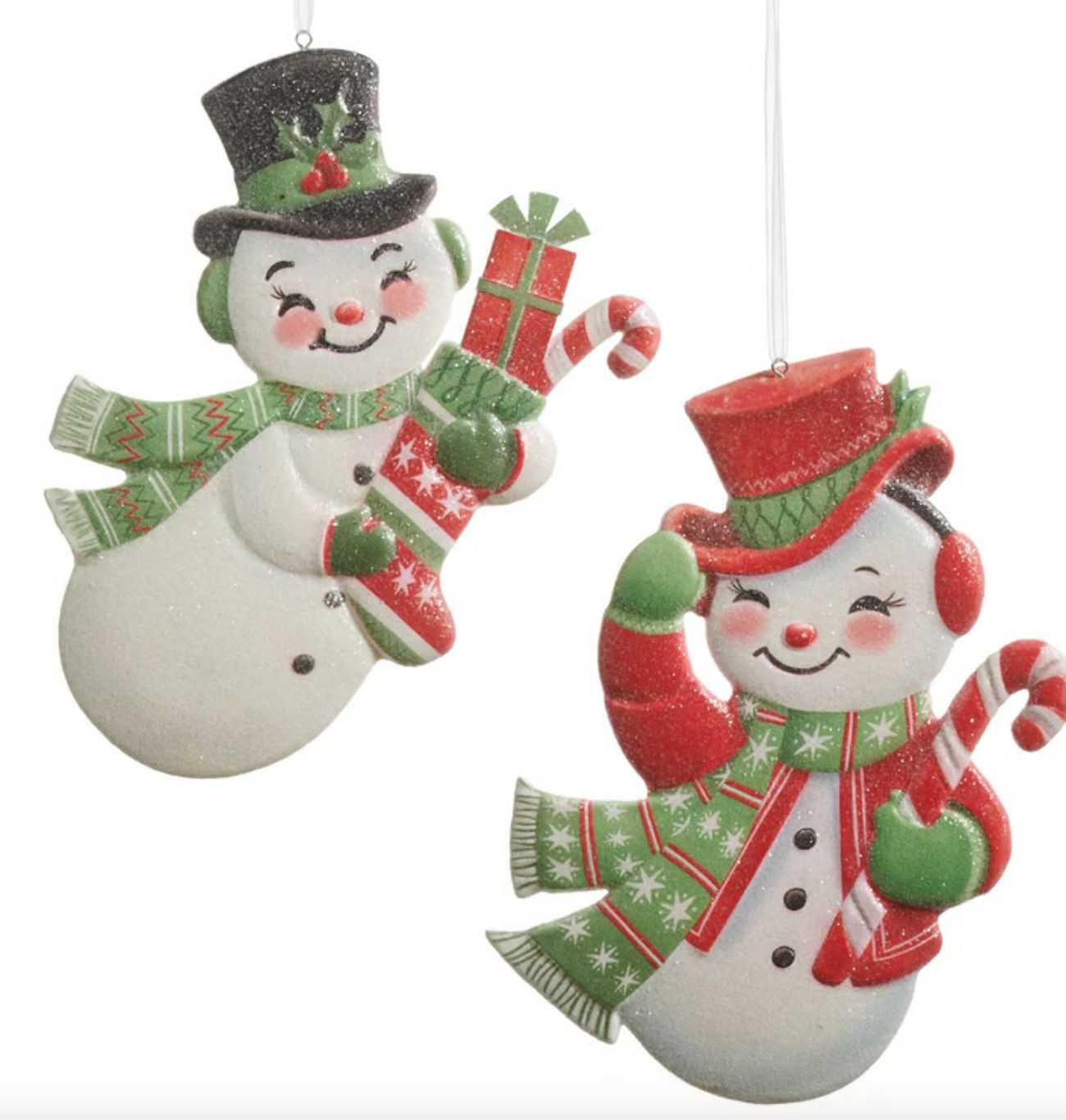 Great Snowman Adventure Ornament | Black Hat