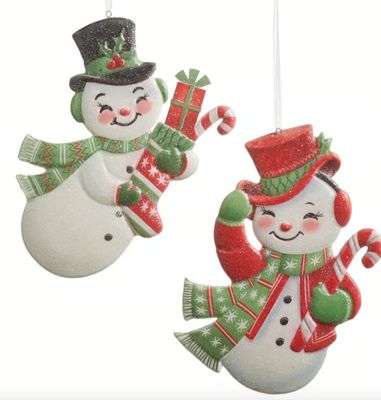 Great Snowman Adventure Ornament | Black Hat