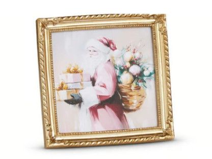 Twilight Tidings Mini Framed Wall Art | Santa