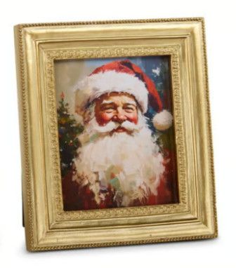 Kris Kringle Mini Framed Print | Santa Face
