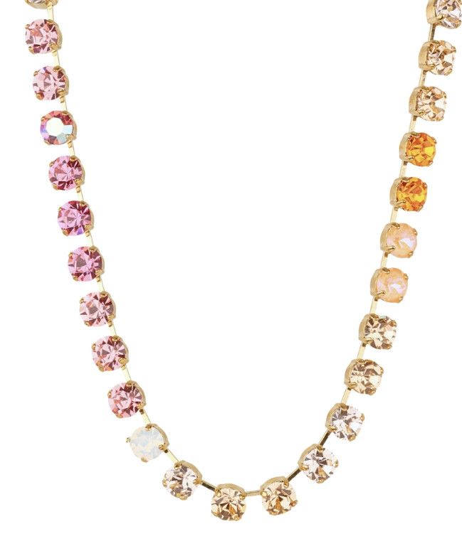 The Candy Swarovski Necklace, Color: Pink Multi/Gold