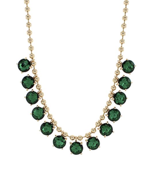 The Emmie Emerald Charm Necklace