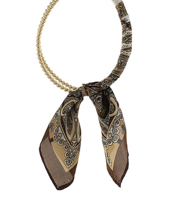 The Penny Silk Scarf Necklace