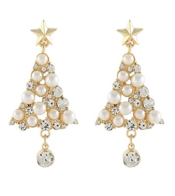 The Cindy Lou Christmas Tree Pearl Earrings