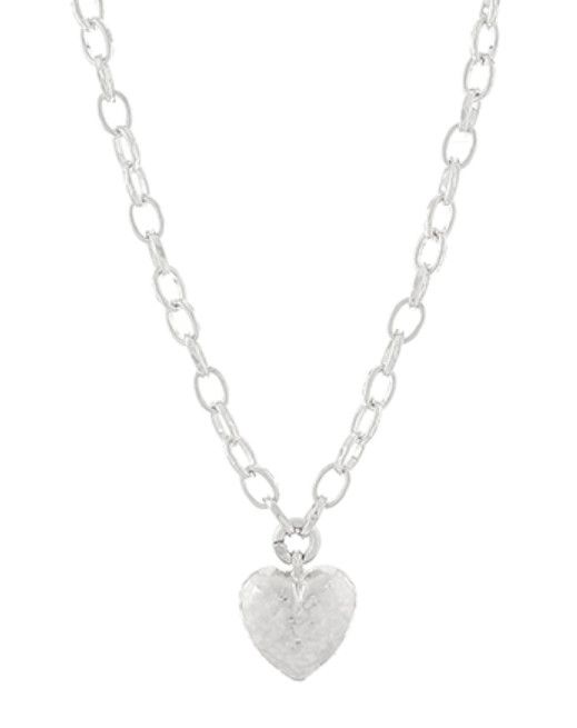 The Haven Hammered Heart Necklace