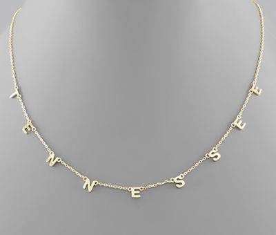 The Tennessee Dainty Letter Necklace