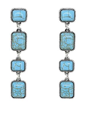 The Saharra Turquoise Dangle Earrings