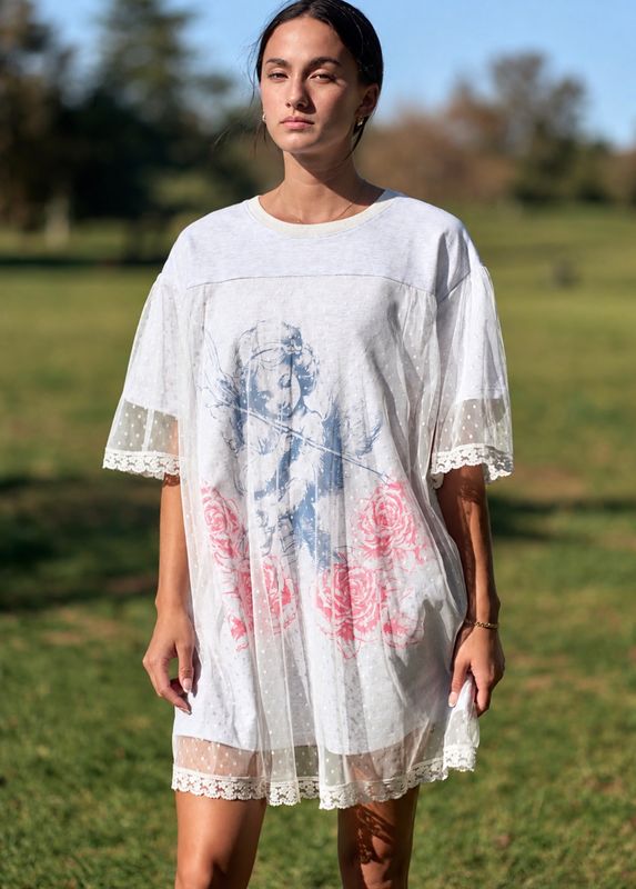 The Angel Mesh Layered Dress