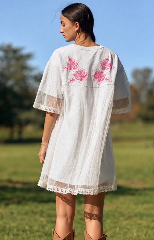 The Angel Mesh Layered Dress