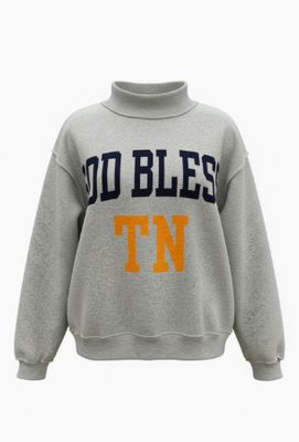 The God Bless TN Mock Neck