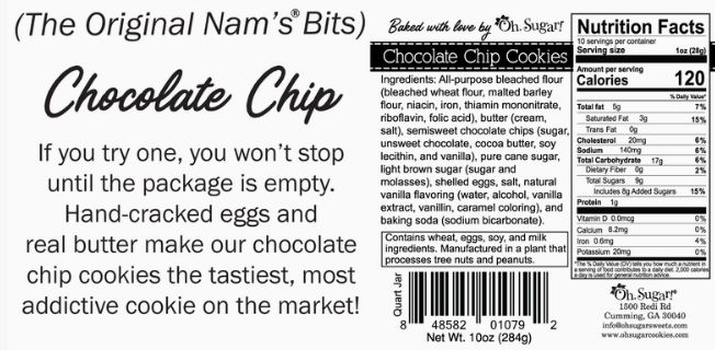 Christmas Nativity Chocolate Chip Cookies 10oz Jar | Come Let us Adore Him