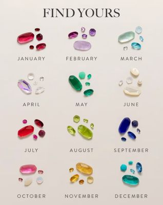 The Cailin Birthstone Gift Set in Gold Red Crystal
