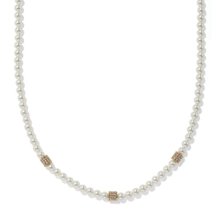 Meridian Petite Pearl Station Necklace