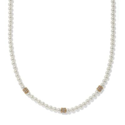 Meridian Petite Pearl Station Necklace