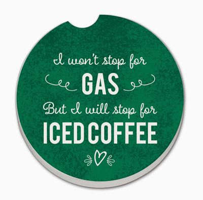 Iced Coffee Car Coaster