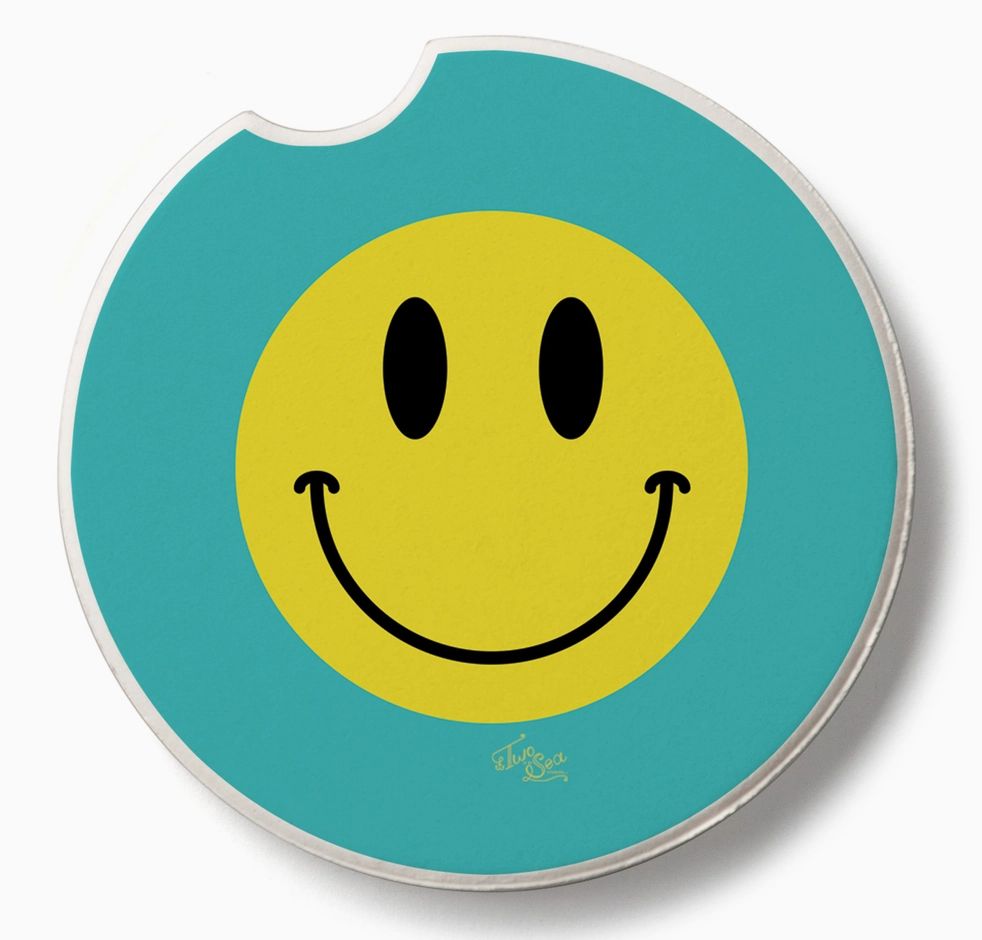 Smile More Car Coaster