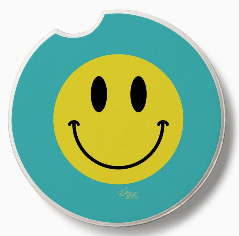Smile More Car Coaster