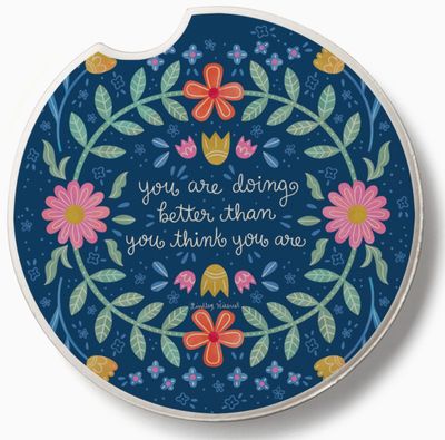 Bloom Bright Car Coaster