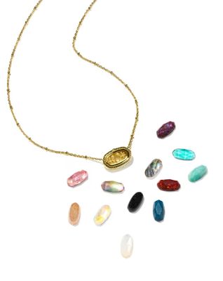 Kendra Scott Color Bar Elisa Locket Gift Set in Gold