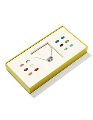 Kendra Scott Color Bar Elisa Locket Gift Set in Silver