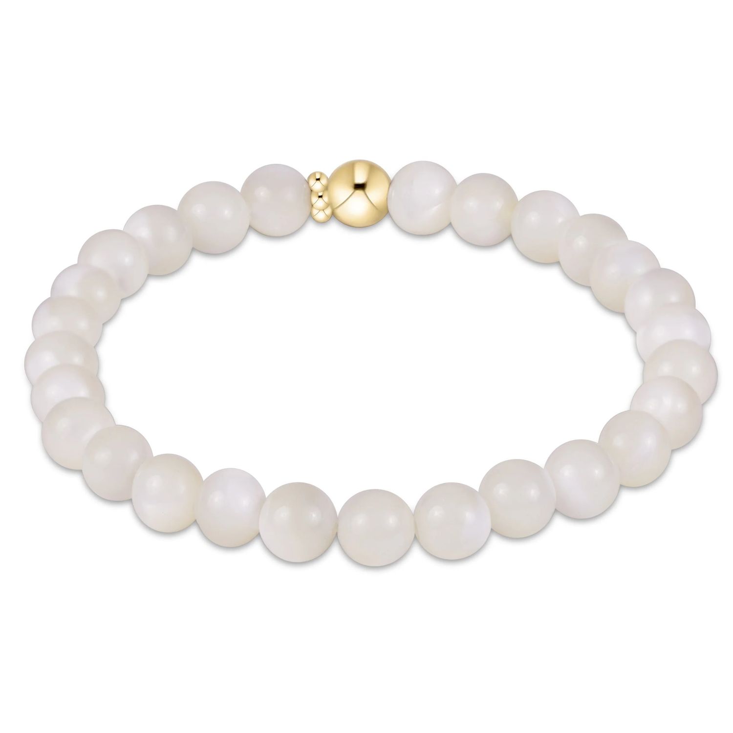 Enewton EXTENDS Classic Gemstone 6mm Bracelet Mother of Pearl