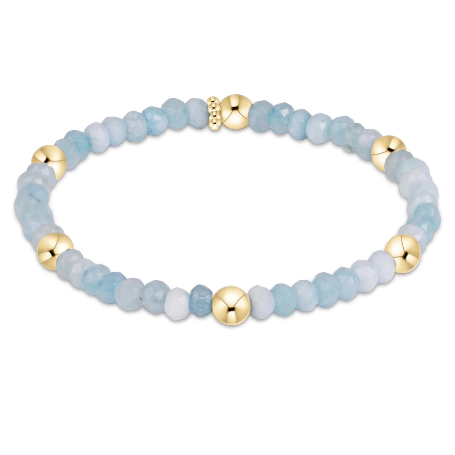 Enewton EXTENDS Presence Gemstone 4mm Bracelet Aquamarine