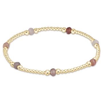 Enewton EXTENDS Purpose Gemstone 4mm Bracelet Botswana Agate