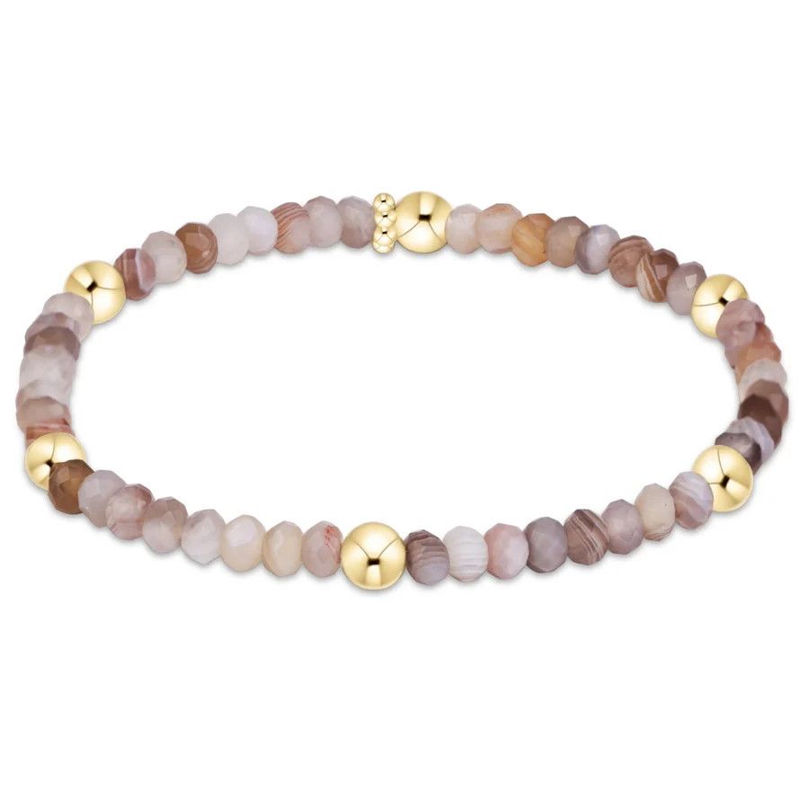 Enewton Presence Gemstone 4mm Bracelet Botswana Agate