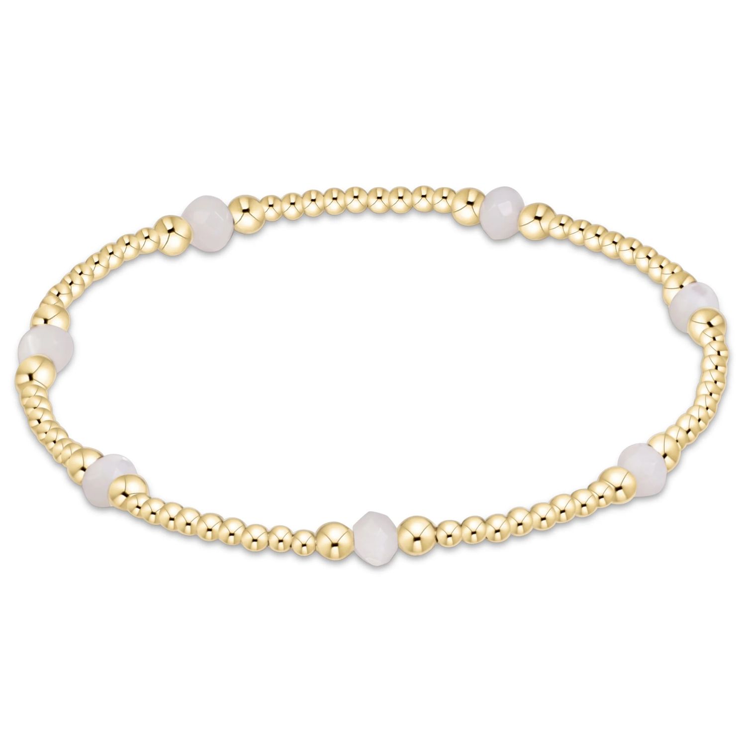 Enewton Purpose Gemstone 4mm Bracelet Mother of Pearl